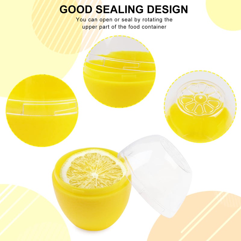 AYCCNH Fruit and Vegetable Storage Containers for Fridge 4 Piece Set, Onion, Lemon, Tomato and Avocado Saver/Holder/Keeper - Image 3